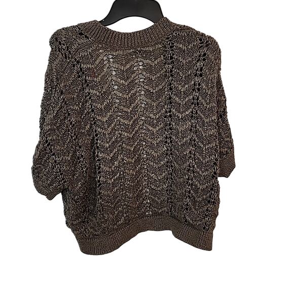 Chico's Size 2 Open Knit Bolero/Cardigan - Picture 7 of 7